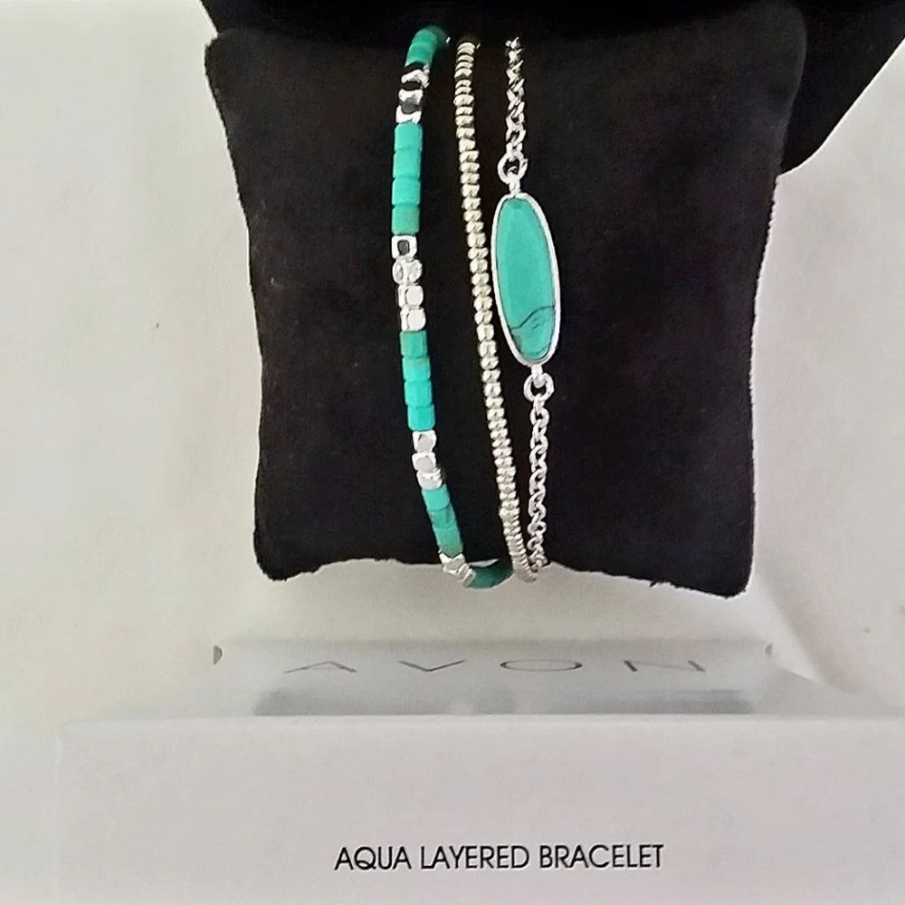 Aqua Layered Bracelet - Picture 4 of 5